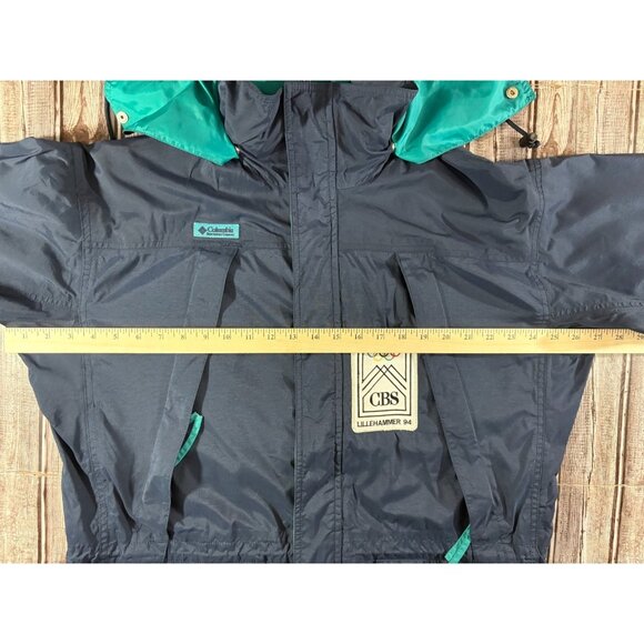 1994 CBS SPORTS LILLEHAMMER OLYMPIC Columbia omni Tech Jacket sz S color Blue - Picture 6 of 9